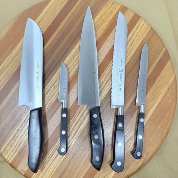 J.A. Henckels International Knife Set Black Handles Stainless Steel German Chef - Picture 6 of 7